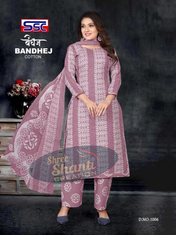 Ssc Bandhej Cotton Designer Exclusive Dress Material